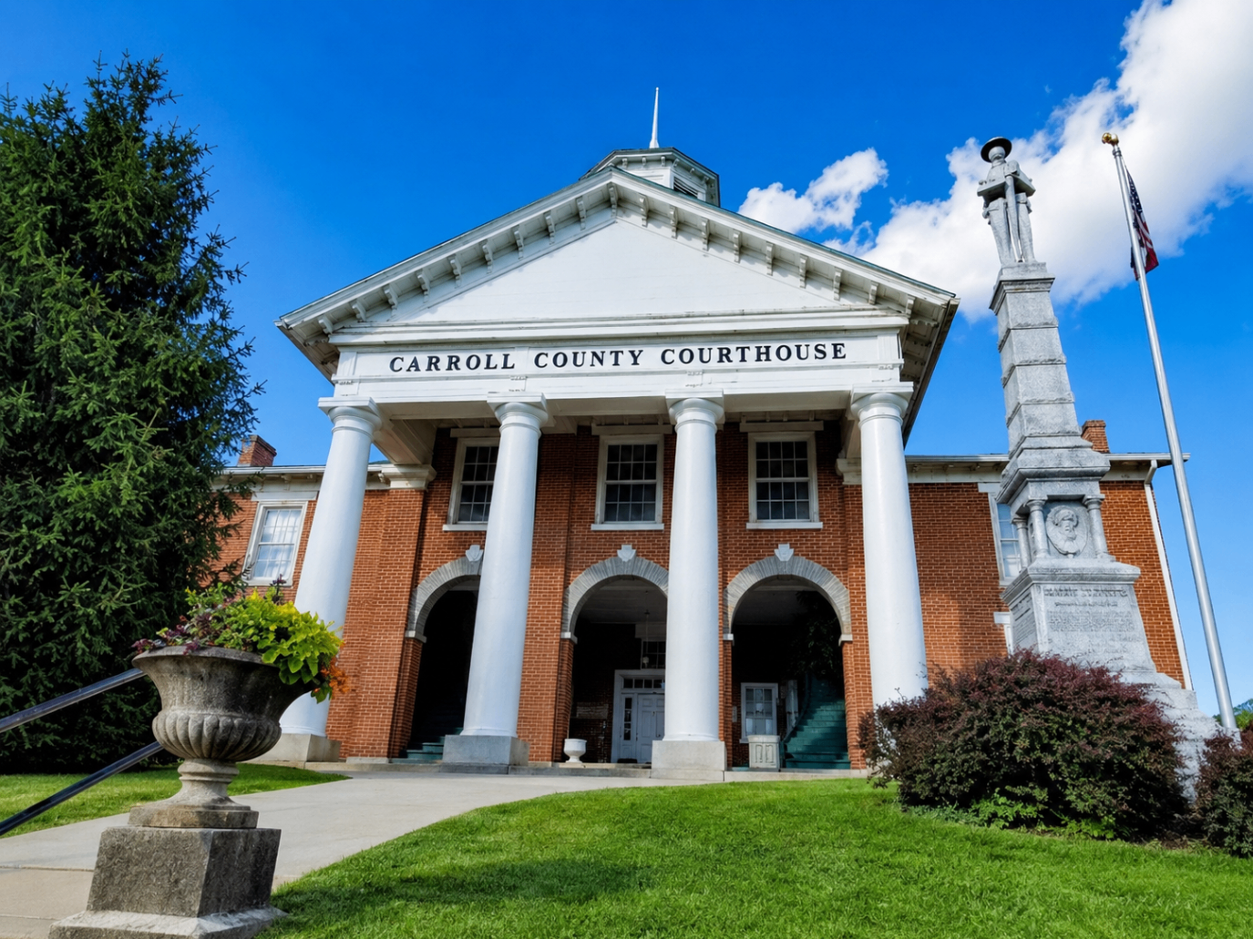 Carroll County Courthouse in Hillsville